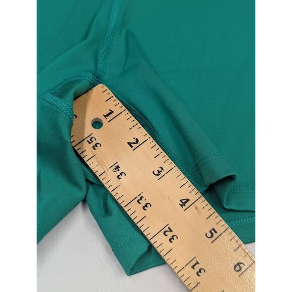 Lacoste Sport Women's Slim Fit Green Bike Shorts Womens Sz 42 Large - Picture 6 of 8